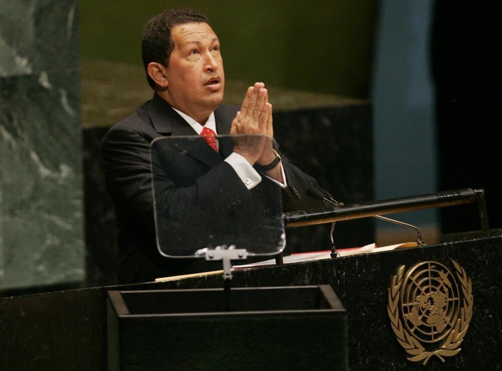 ”Miriše na sumpor”: Ugo Čavez na Generalnoj skupštini UN