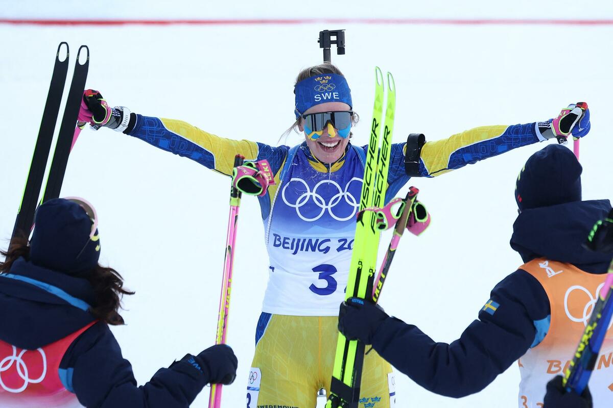 The sisters brought gold to the Swedish relay