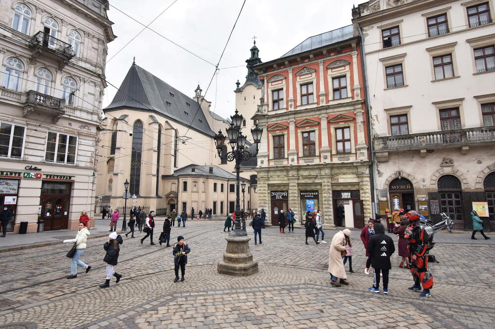 Lavov je poznat kao prozapadni grad koji se žestoko protivi ruskom uplitanju u dešavanja u Ukrajini, Foto: PAVLO PALAMARCHUK