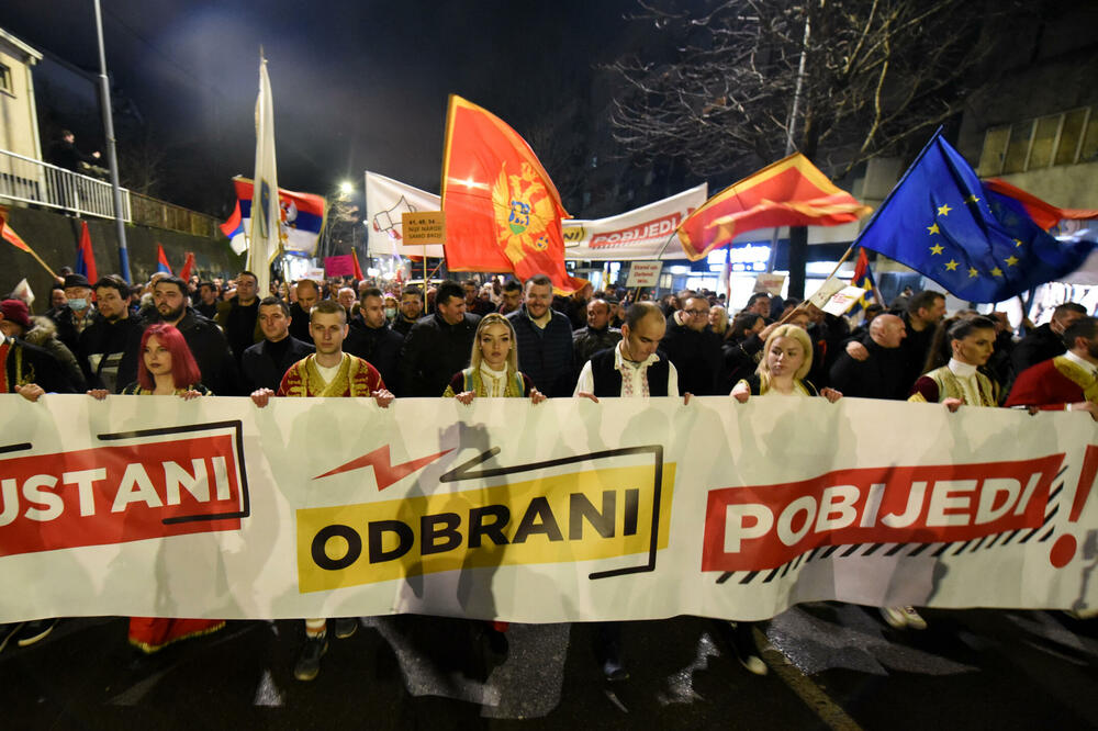 Sa protesta Demokrata, Foto: Boris Pejović