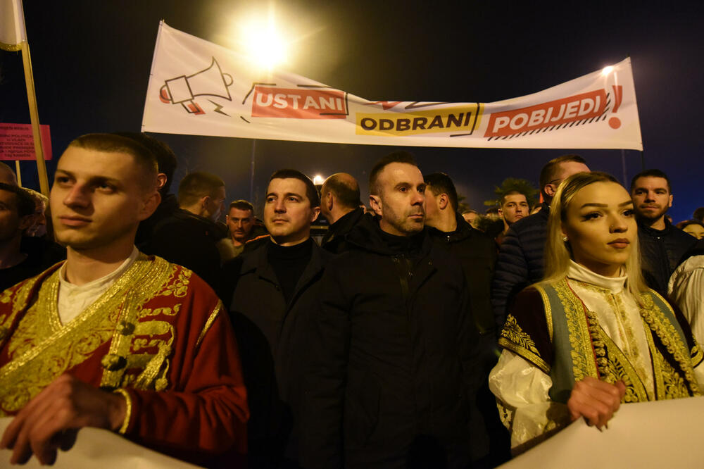 Sa jednog od protesta Demokrata, Foto: Boris Pejović