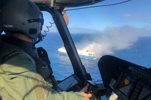 Najmanje 11 nestalih u požaru na brodu u Jonskom moru kod Grčke