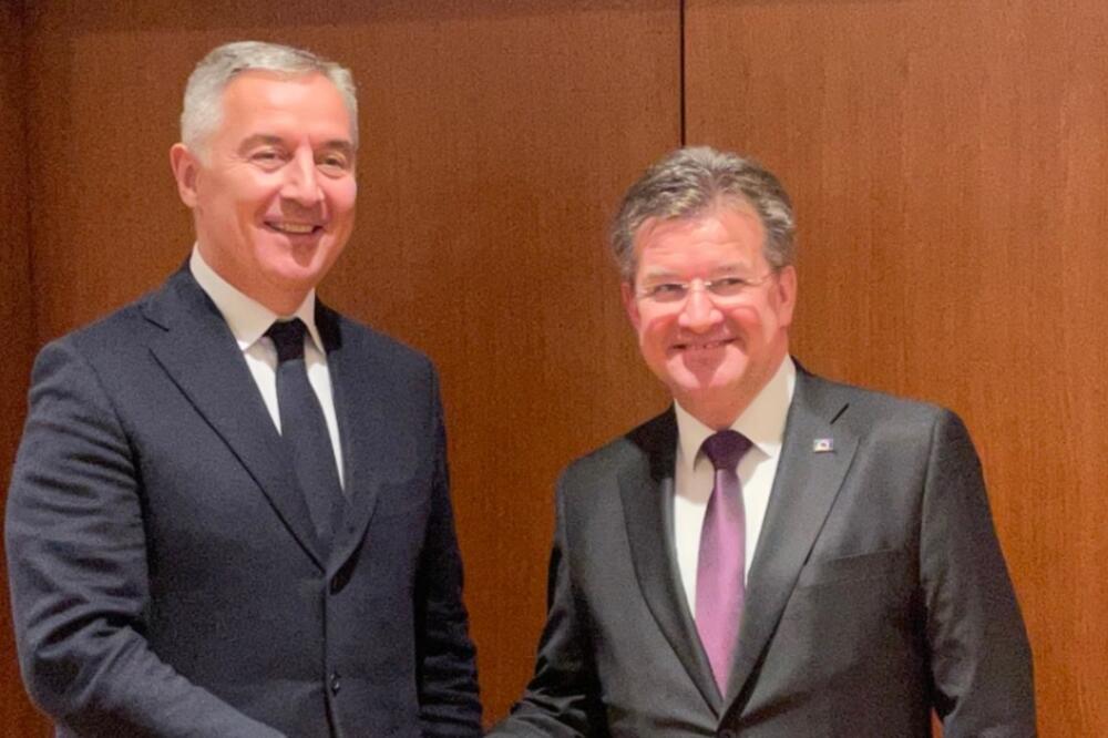 Đukanović i Lajčak, Foto: twitter.com/MiroslavLajcak