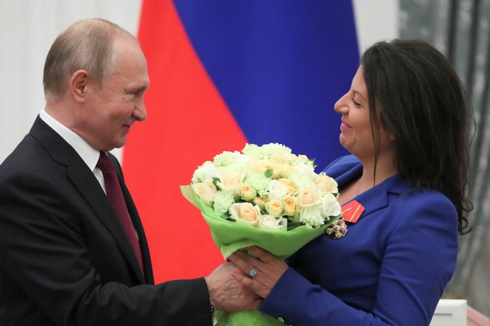 Putin sa Margaritom Simonjan, Foto: Reuters