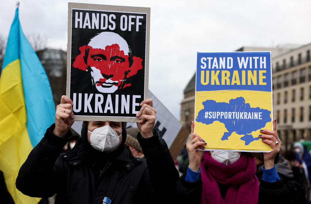 Protesti u Berlinu protiv invazije na Ukrajinu