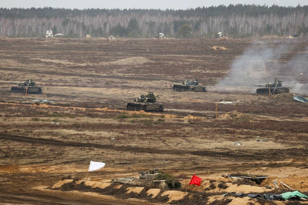 Zajedničke vježbe ruske i bjeloruske vojske u regionu Brest u Bjelorusiji, Foto: Rojters
