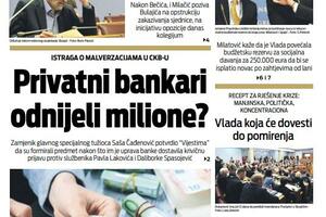 Naslovna strana "Vijesti" za 22. februar 2022.