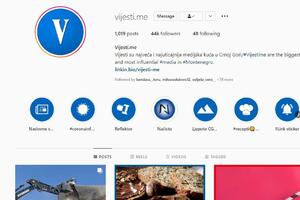 Ponovo funkcioniše instagram stranica Vijesti