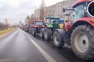 Poljski poljoprivrednici na traktorima blokirali Varšavu