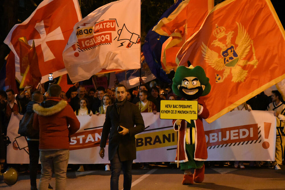 Sa jednog od protesta Demokrata, Foto: Luka Zeković