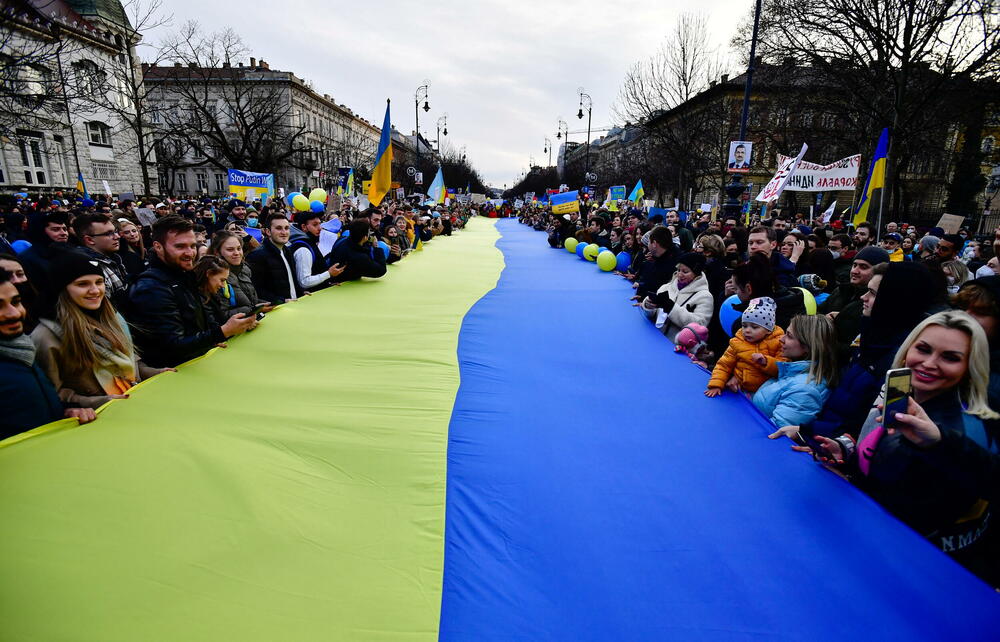 <p>Stotine ljudi protestovalo je u Londonu, Milanu, Budimpešti, Ankari, Tokiju, Tajvanu uzvikujući "Stop ratu!" i "Mir u Ukrajini", "Stani uz Ukrajinu!" i "Slava Ukrajini!"</p>