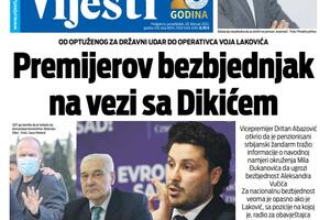 Naslovna strana "Vijesti" za 28. februar 2022.