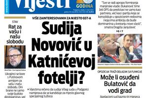 Naslovna strana "Vijesti" za 2. mart 2022.