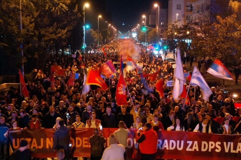 Sa jednog od prethodnih protesta, Foto: Demokratska Crna Gora