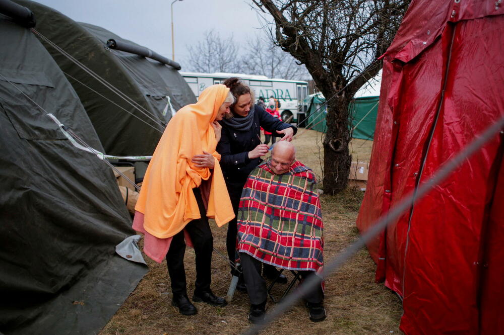 Ukrajinci u slovačkom gradu Višnje Njemecke, Foto: Reuters