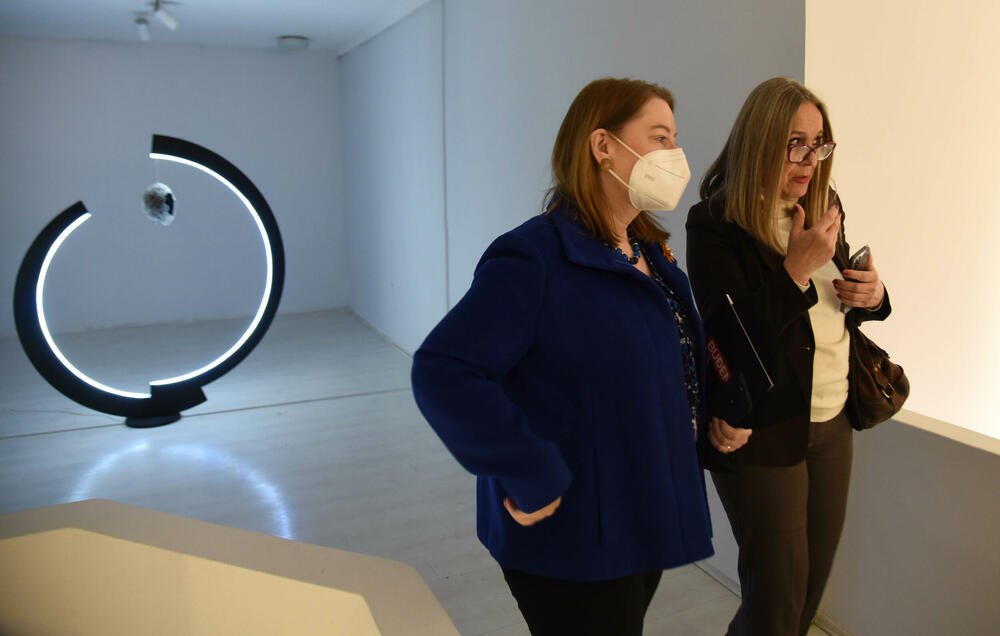 <p>Ženski klub Skupštine Crne Gore obilježava godinu dana postojanja, a likovnom izložbom, u galeriji "Centar", skreću pažnju i na položaj umjetnica</p>