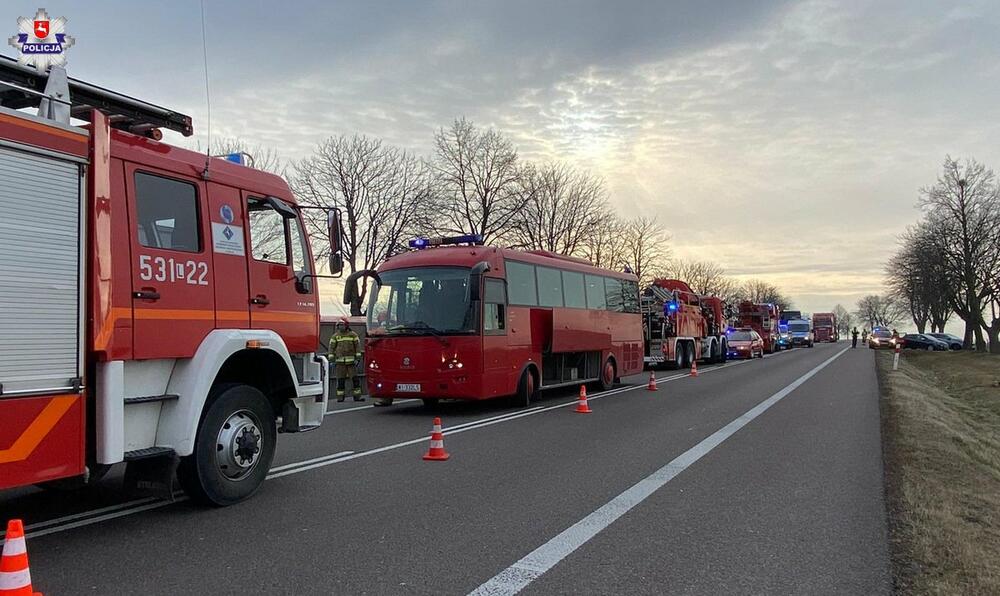 prevrnut autobus Poljska
