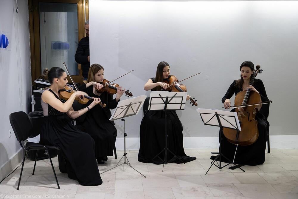 <p>Ženski klub Skupštine Crne Gore obilježava godinu dana postojanja, a likovnom izložbom, u galeriji "Centar", skreću pažnju i na položaj umjetnica</p>