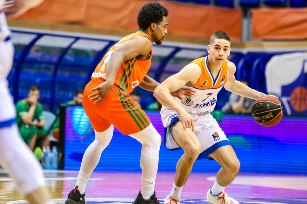 Balša Živanović na meču sa Cedevita Olimpijom, Foto: KK Mornar Barsko zlato/Mediapro