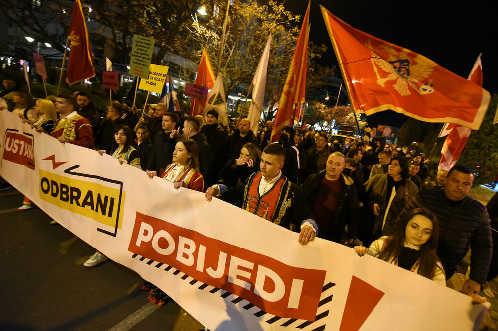 Sa protesta Demokrata, Foto: Boris Pejović