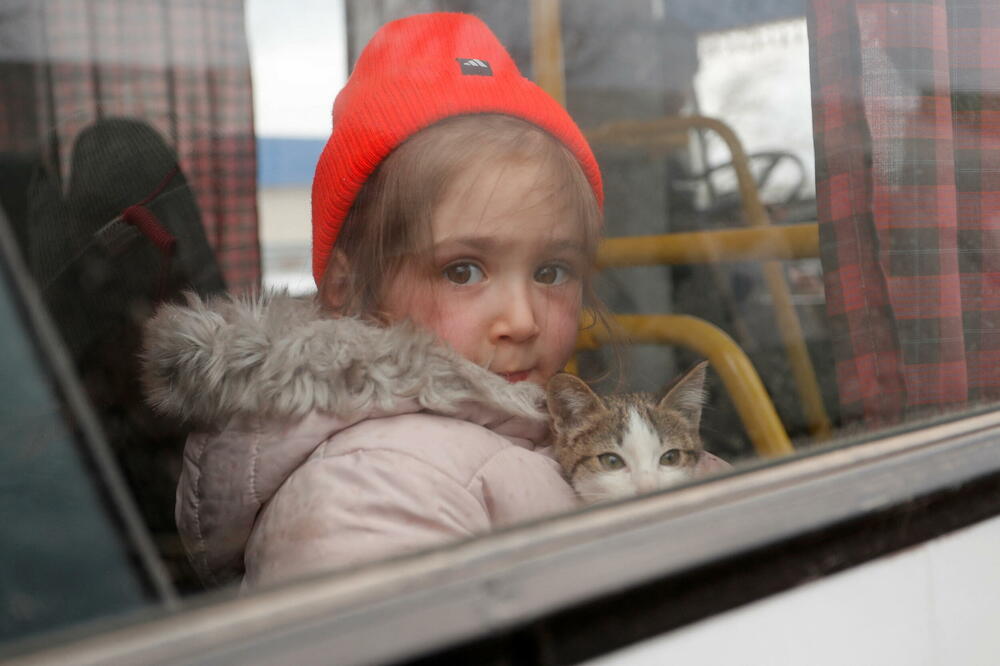 Autobus sa izbjeglicama iz Marijupolja, Foto: Reuters