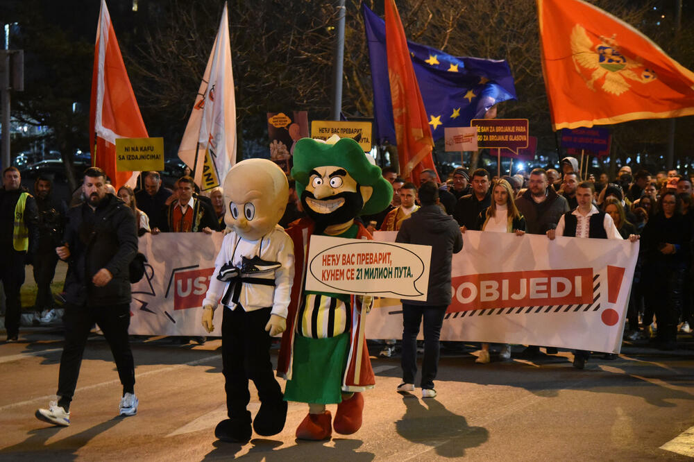 Sa protesta, Foto: Luka Zeković