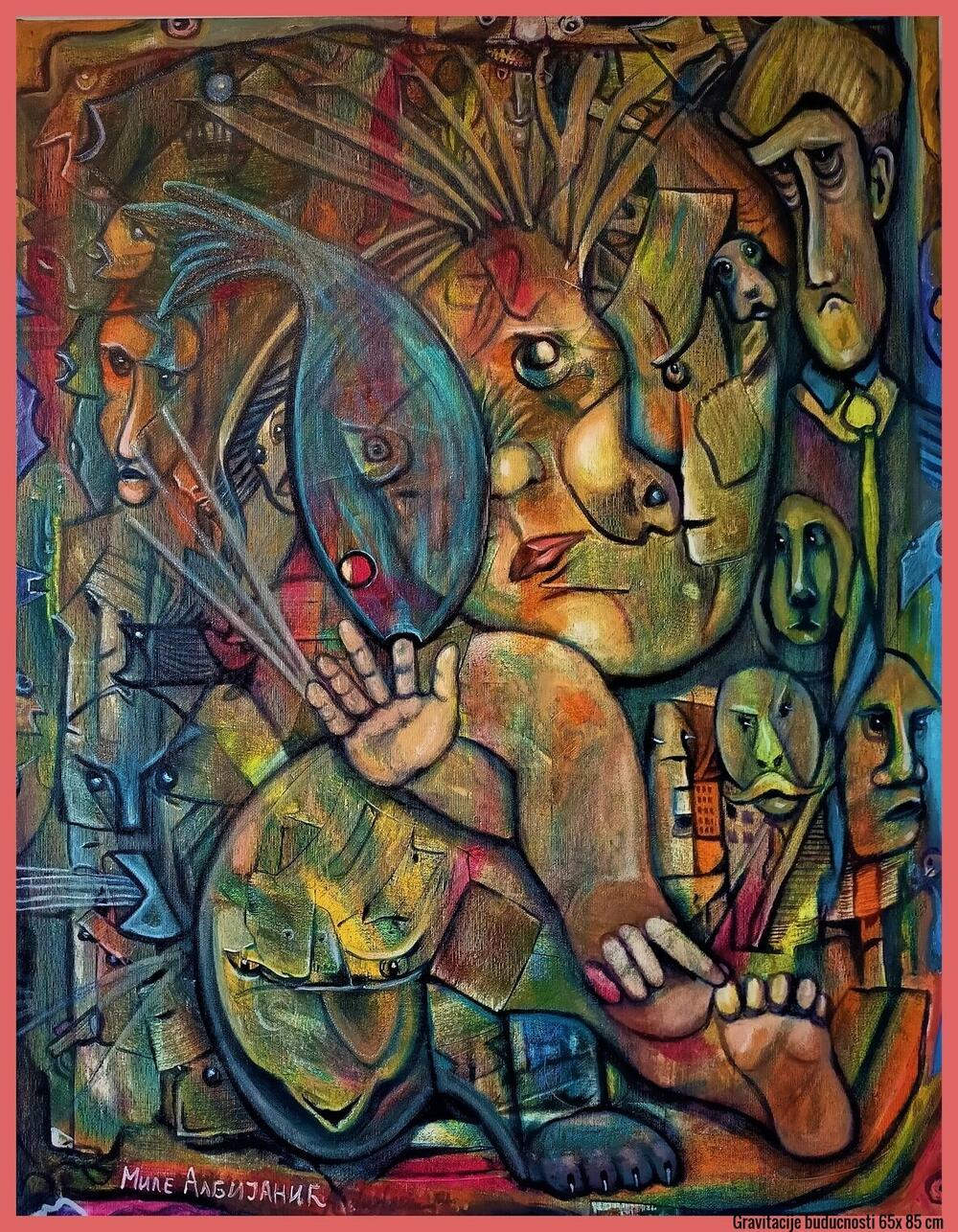 <p>Mistifikovana, predskazivačka, lirična i simbolična djela, iz novog i drugačijeg ciklusa slika Mila Albijanića, predstavljena su na izložbi “Gravitacije budućnosti, veliki karneval i druge priče” u Kotoru</p>