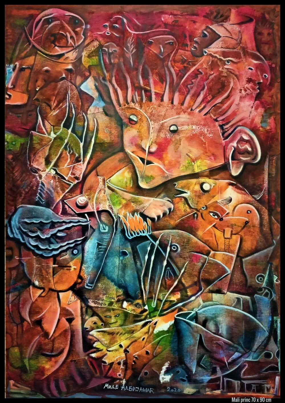 <p>Mistifikovana, predskazivačka, lirična i simbolična djela, iz novog i drugačijeg ciklusa slika Mila Albijanića, predstavljena su na izložbi “Gravitacije budućnosti, veliki karneval i druge priče” u Kotoru</p>