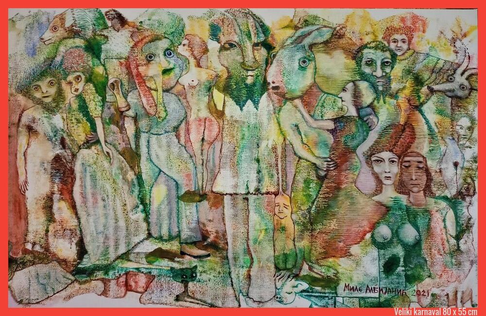 <p>Mistifikovana, predskazivačka, lirična i simbolična djela, iz novog i drugačijeg ciklusa slika Mila Albijanića, predstavljena su na izložbi “Gravitacije budućnosti, veliki karneval i druge priče” u Kotoru</p>