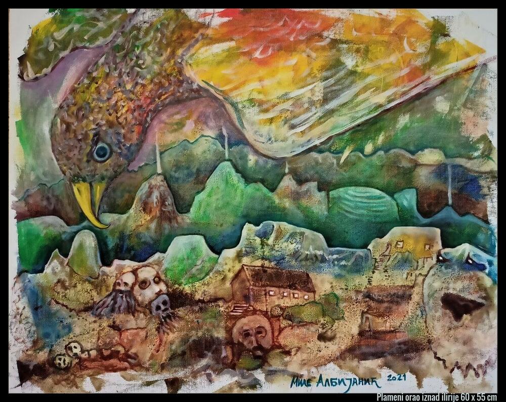 <p>Mistifikovana, predskazivačka, lirična i simbolična djela, iz novog i drugačijeg ciklusa slika Mila Albijanića, predstavljena su na izložbi “Gravitacije budućnosti, veliki karneval i druge priče” u Kotoru</p>