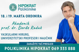 18. i 19. marta ordinira akademik prof dr Đorđe Radak- vaskularni...