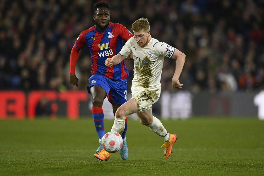 Kevin de Brujne na večerašnjoj utakmici, Foto: Reuters