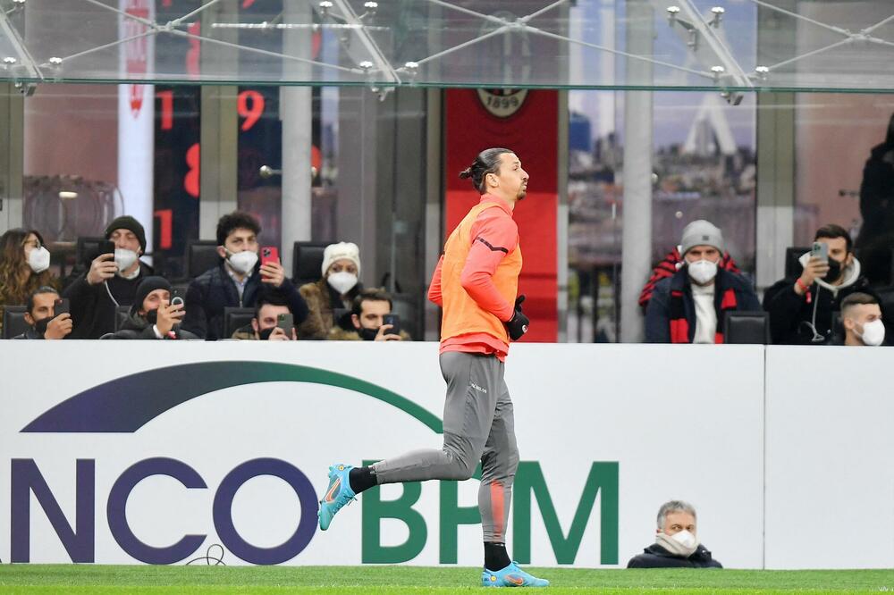 Ibrahimović došao da podrži ekipu i pripremi se za najveću scenu, Foto: Reuters