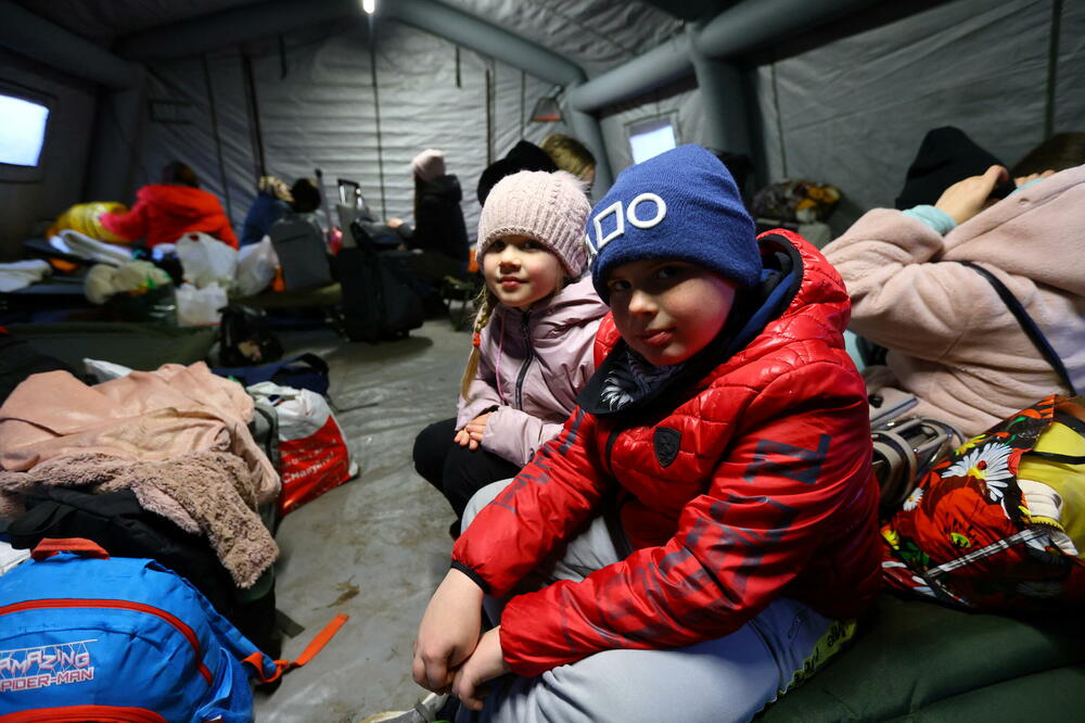 Među ukrajinskim izbjeglicama najveći dio čine djeca, Foto: REUTERS