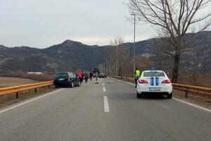 Saobraćajna nezgoda na putu NK-PG: Lakše povrijeđena jedna osoba