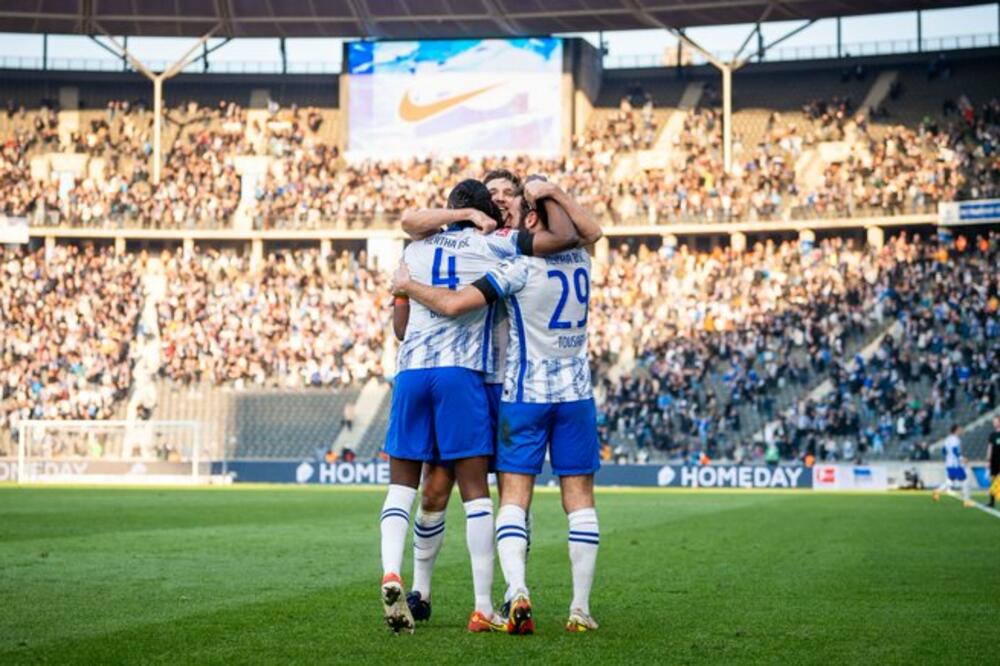 Hrta napokon slavila, Foto: Vijesti/Twitter/HerthaBSC