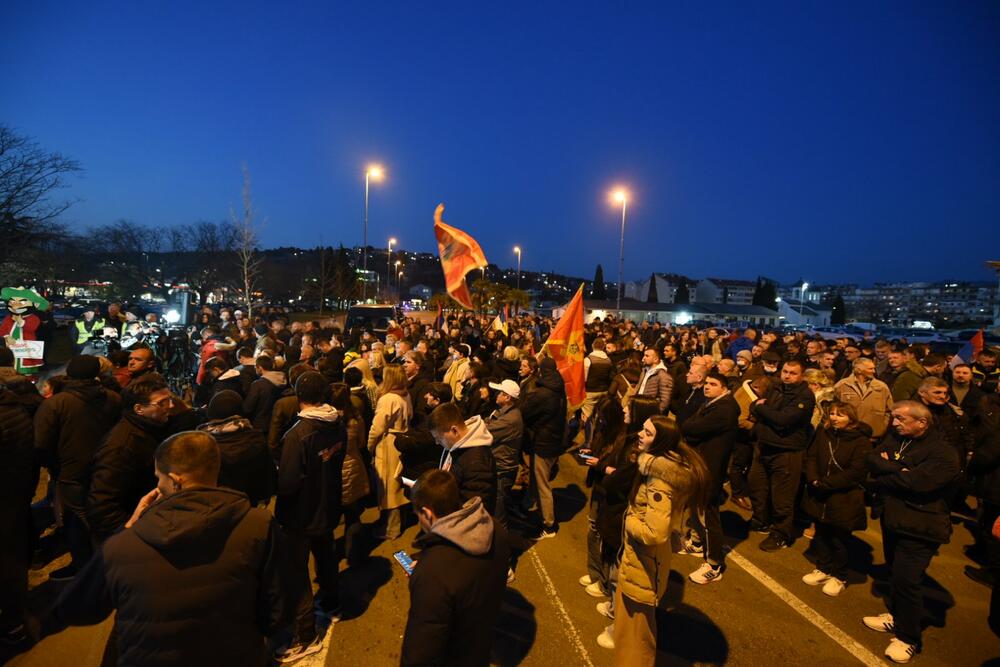 <p>Protest je održan pod sloganom "Ustani, odbrani, pobijedi"</p>