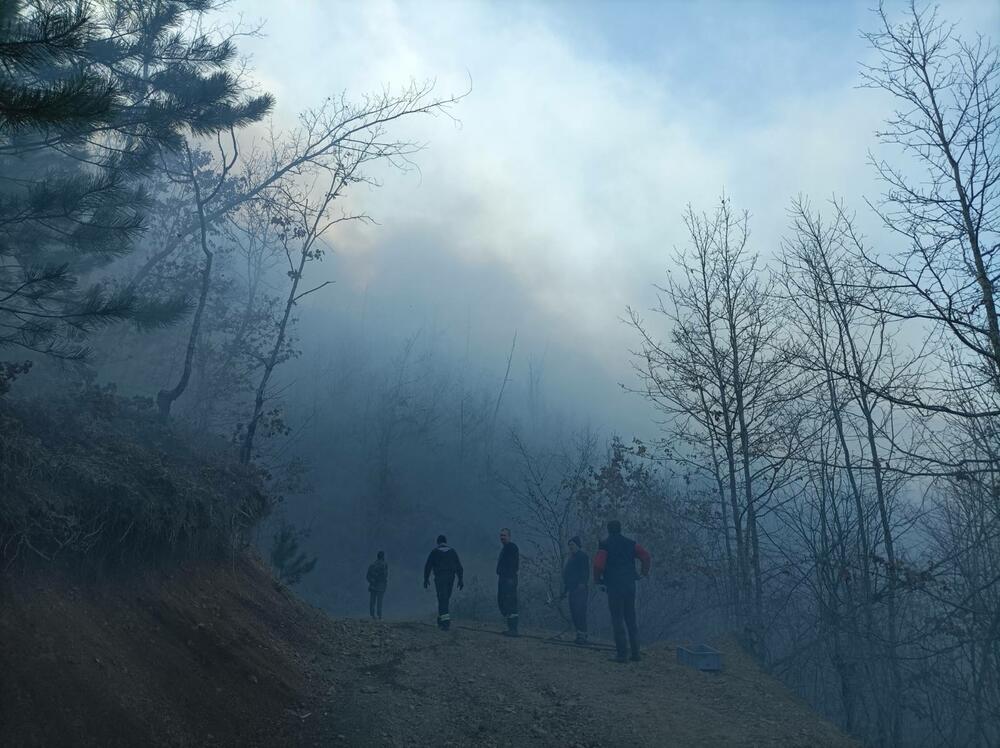 <p>"Dosta smo ugasili. Na više lokacija smo, zajedno sa mještanima, „presjekli“ širenje vatre. Mnogi mještani su se odazvali i branili svoja imanja i objekte sa nama", kazao je komandir Službe zaštite i spasavanja Željko Darmanović</p>