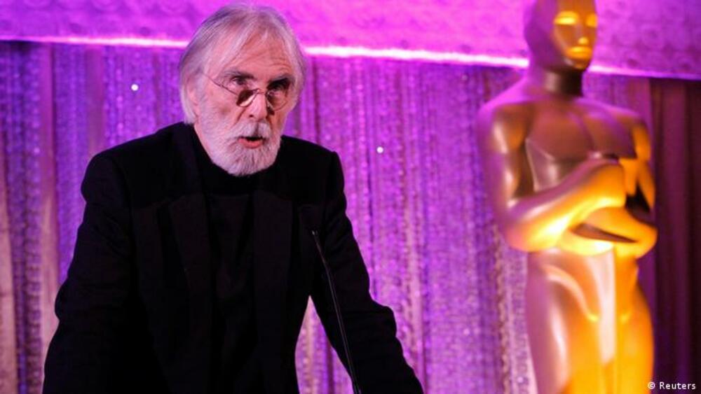 Haneke u Los Anđelsu 2013. nakon što je dobio Oskara za film „Ljubav“ 