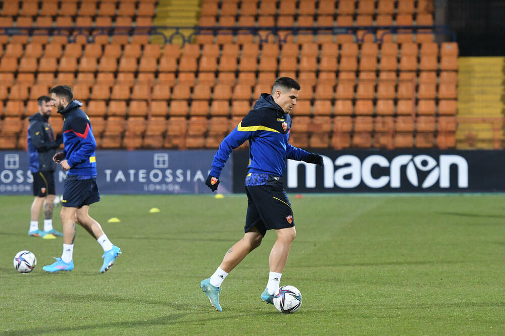 Đurđević na večerašnjem treningu, Foto: FSCG