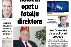 Naslovna strana "Vijesti" za 24. mart 2022.