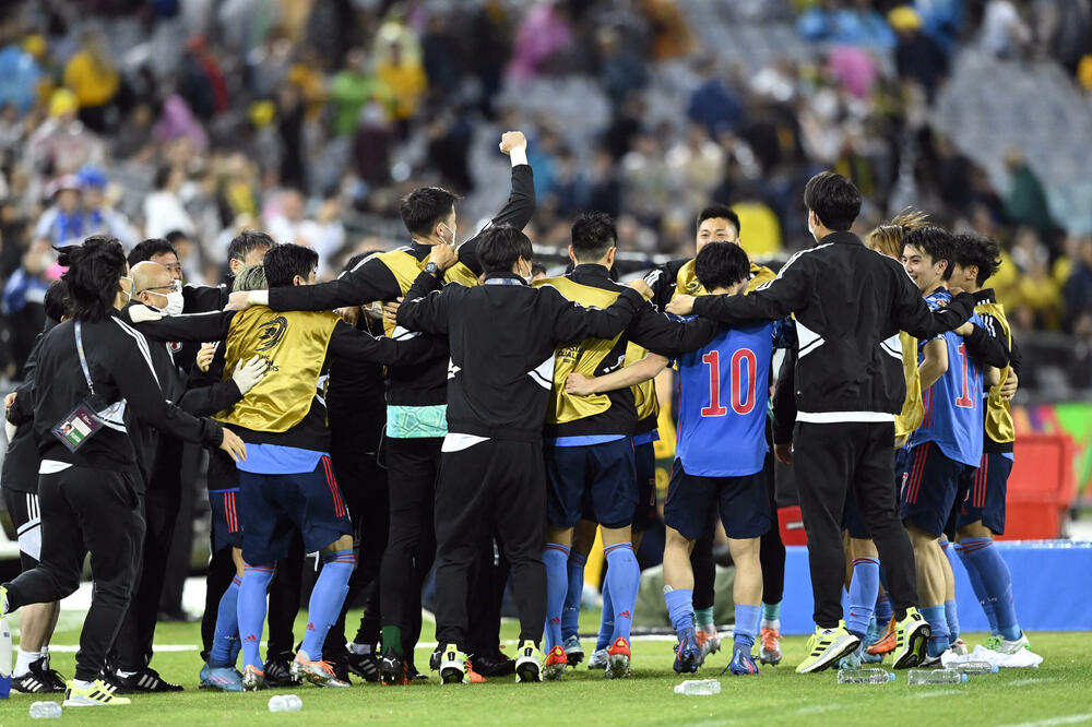 Slavlje fudbalera Japana, Foto: Reuters