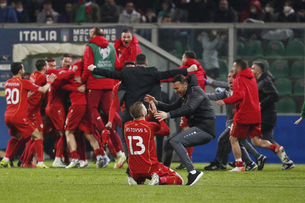 Makedonci slave pobjedu za pamćenje, Foto: REUTERS