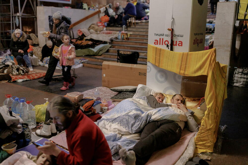 Iz jednog od skloništa u Harkovu, Foto: REUTERS