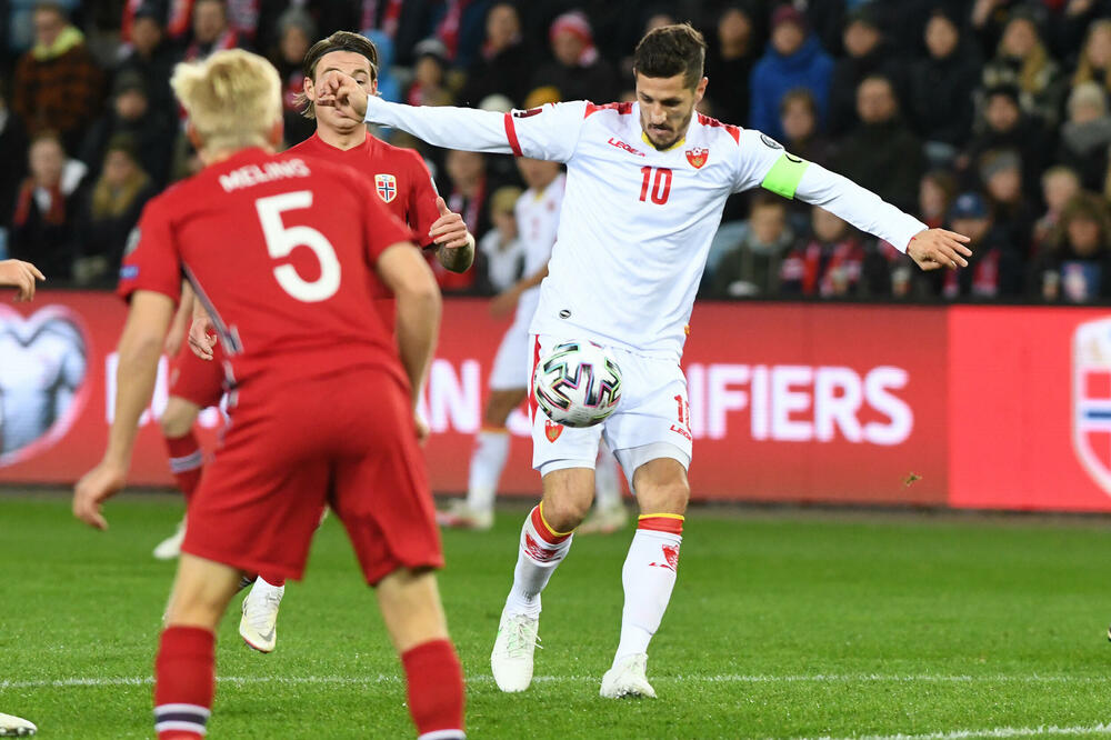 Jovetić je posljednji meč za Crnu Goru odigrao u oktobru u Oslu, Foto: Savo Prelević