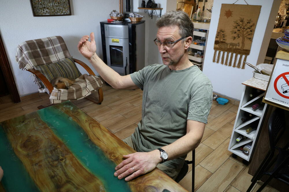 Mihail Golubcov u njegovom hotelu u Batočini, Foto: Rojters