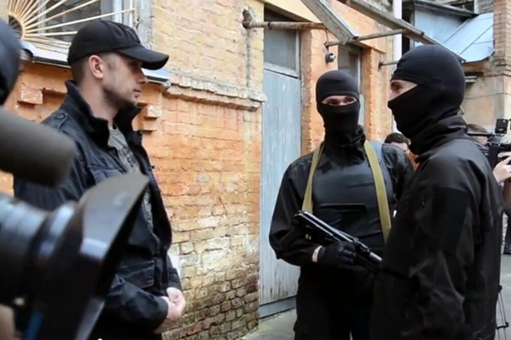 Andrij Bilecki sa dobrovoljcima Azova, Foto: screenshot/youtube