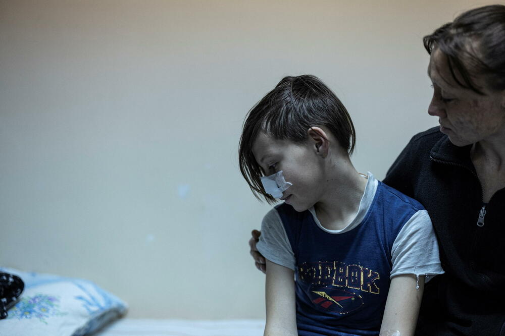 11-godišnji Saša ranjen je tokom granatiranja Mariupolja, Foto: Reuters