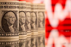 The value of the dollar rises for the second week in a row