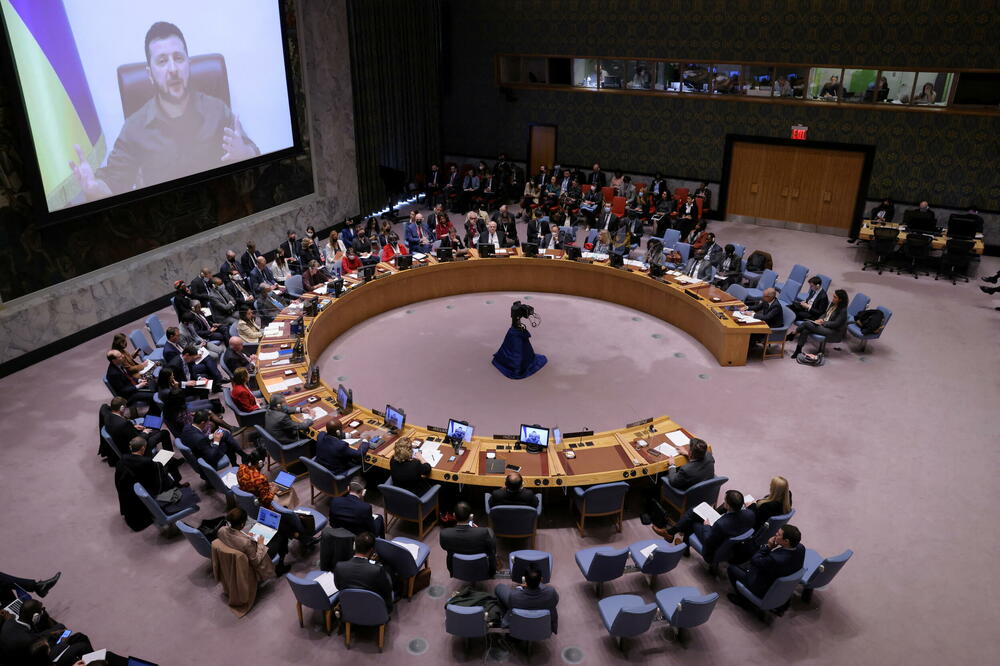 Obraćanje Zelenskog u SB UN, Foto: Reuters